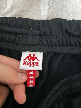 Pantaloni Kappa neri con banda laterale