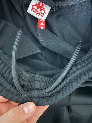 Pantaloni Kappa neri con banda laterale