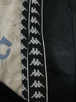 Pantaloni Kappa neri con banda laterale