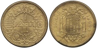 1 Peseta Franco 1944