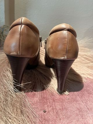 Botines tacón marrones