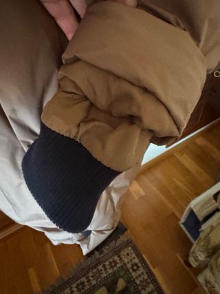 Parka acolchada Zara marrón