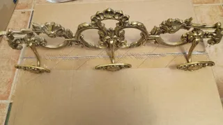 Perchero Bronce y Latón Estilo Clásico