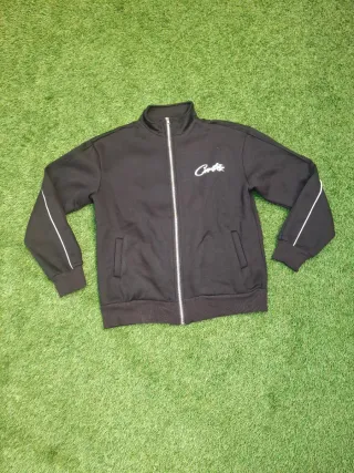 Sudadera negra con cremallera