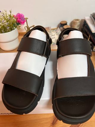 Sandalias Geox Piel Marrón
