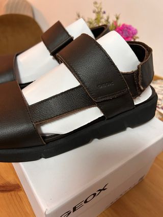 Sandalias Geox Piel Marrón