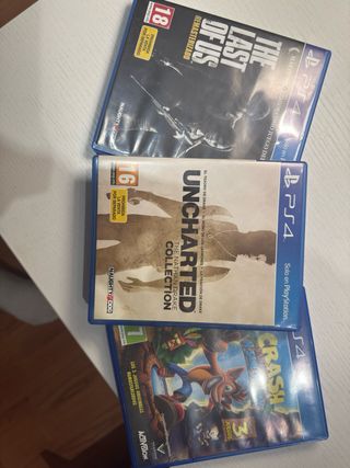 Confezione 3 Giochi PS4: Uncharted, Crash, The Last of Us