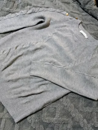 Jersey mujer gris talla L