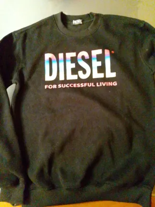 Sudadera Diesel Talla M Negra