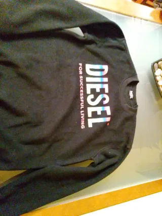 Sudadera Diesel Talla M Negra