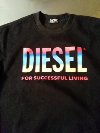 Sudadera Diesel Talla M Negra