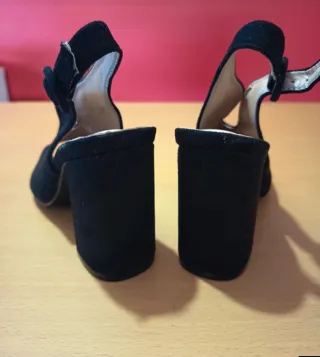 Sandalias tacón Belles negras talla 36