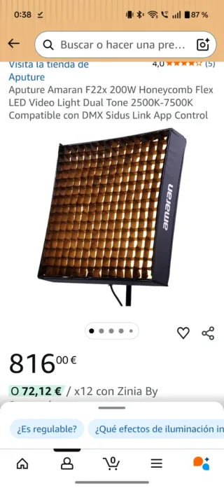 Aputure Amaran F22C RGB Panel LED