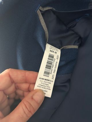 Chaqueta y pantalon azul Alvaro Moreno