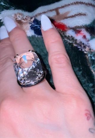 Anillo Swarovski Armonia Cristal Flotante