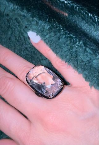 Anillo Swarovski Armonia Cristal Flotante