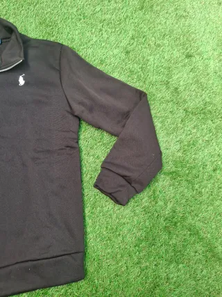 Jersey Polo Ralph Lauren Negro Media Cremallera