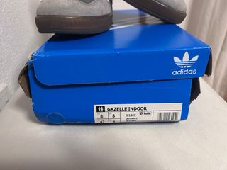 Zapatillas Adidas Gazelle Indoor Gris Blanco