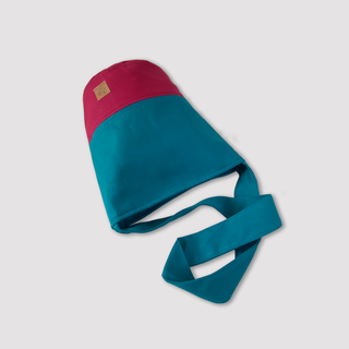 Bolsa grande lona algodón bicolor