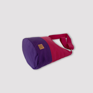 Bolsa grande lona algodón bicolor