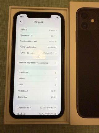 iPhone 11 Negro 64GB Con caja