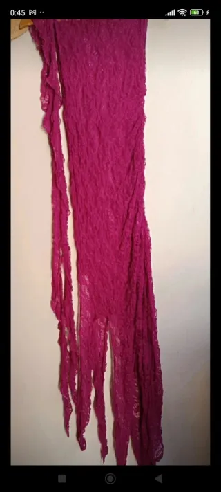 Vestido largo Zara color buganvilla