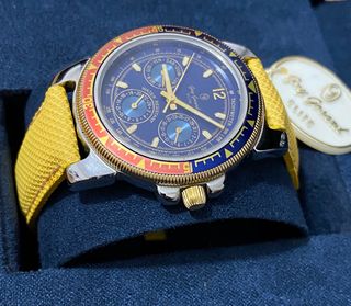 Orologio Guy Gosard Quarzo Blu/Giallo