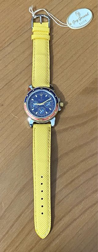 Orologio Guy Gosard Quarzo Blu/Giallo