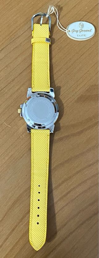 Orologio Guy Gosard Quarzo Blu/Giallo