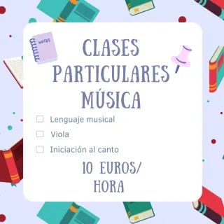 Clases particulares Música (fines de semana)