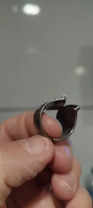 Anillo estilo Vikingo plata vieja
