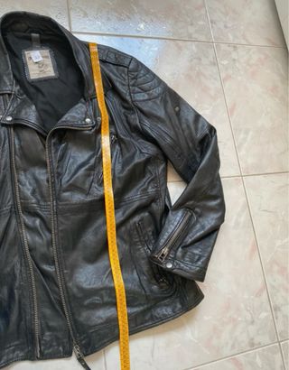 Giacca vera pelle vintage anni '90 XXL