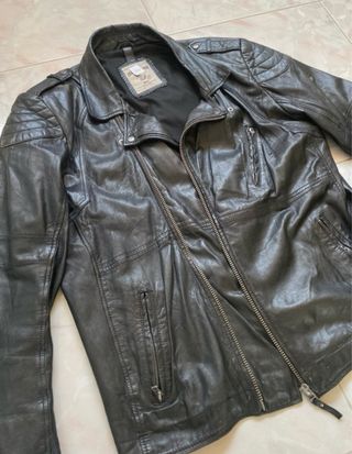 Giacca vera pelle vintage anni '90 XXL