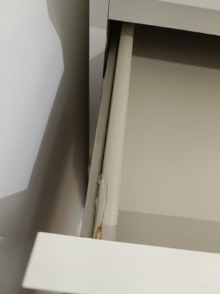 Cómoda malm estrecha espejo + 2 mesitas noche a ju