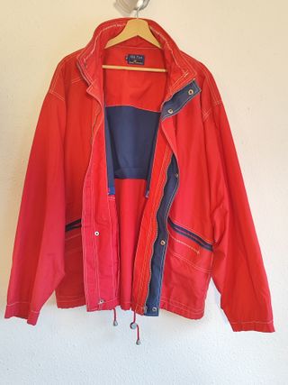 Giubbotto Vintage Rosso Old Port Anni '90