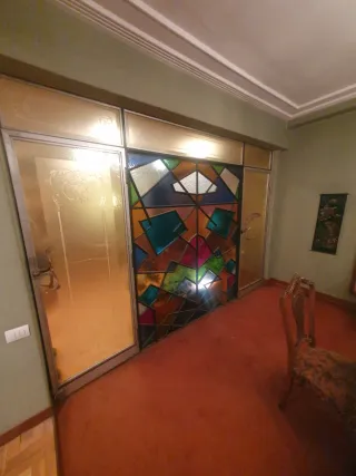 Puerta Hierro con Vidrieras