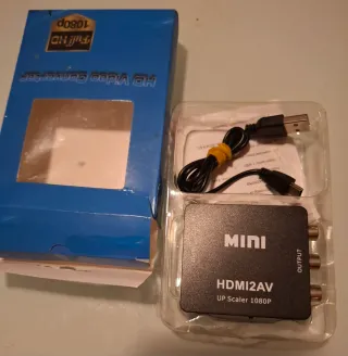 Mini Convertidor HDMI a AV HD 1080P