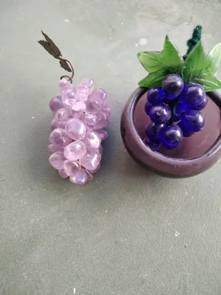 Figuritas de uva decoración
