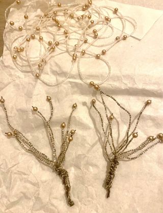 Conjunto Novia Perlas y Flores