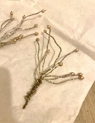 Conjunto Novia Perlas y Flores