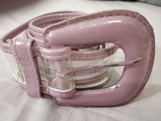 Cinturón rosa mujer