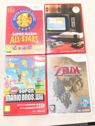 Pacchetto 4 Giochi Wii: Mario e Zelda