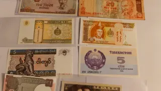 Lotes de Billetes Asiáticos Varios