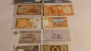 Lotes de Billetes Asiáticos Varios
