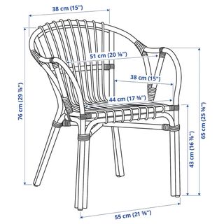 Sedia Ikea Holmsel Rattan