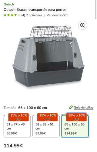 Transportín Outech Bracco 65 x 100 x 60
