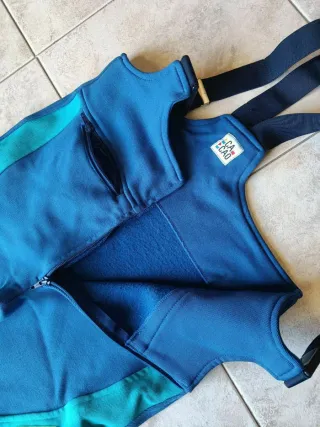 Salopette sci imbottita tecnica blu