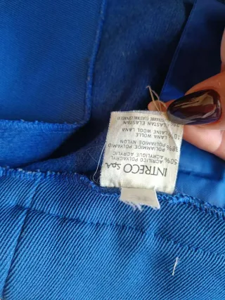 Salopette sci imbottita tecnica blu