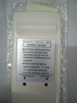 Mando para Aire Acondicionado Fujitsu