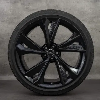 Llantas 22” Audi RS6 Modelo Negro Brillante